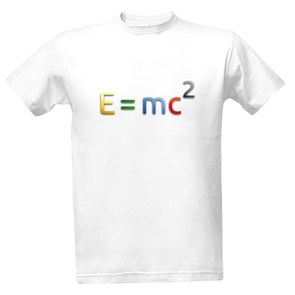 Tričko s potiskem Tričko E = mc²