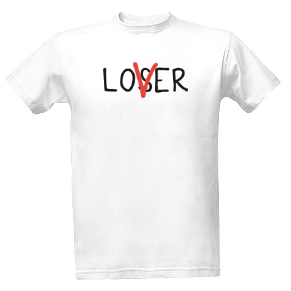 Tričko s potiskem Tričko Loser/Lover