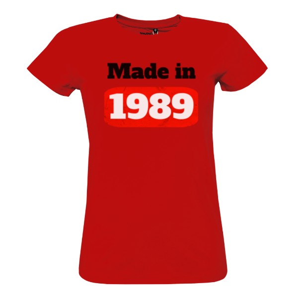 Tričko s potiskem Tričko Made in 1989 dámské 