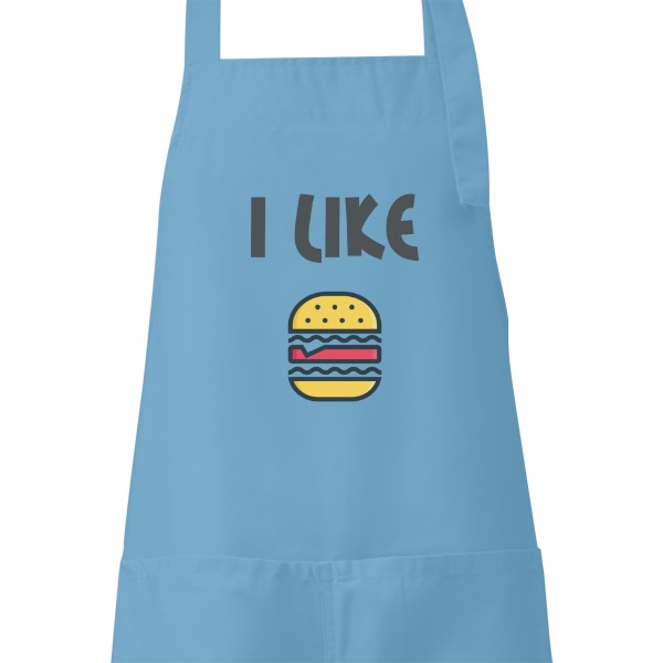 Zástěra s potiskem Zástěra I Like burger