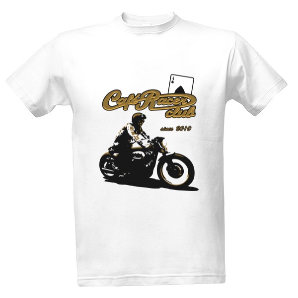 Tričko s potiskem Cafe Racer (190g)