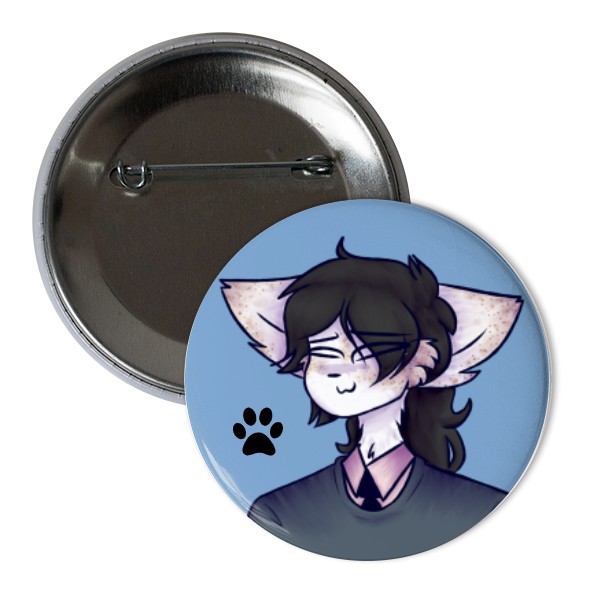 Odznáček  s potiskem Furry Cute Badge