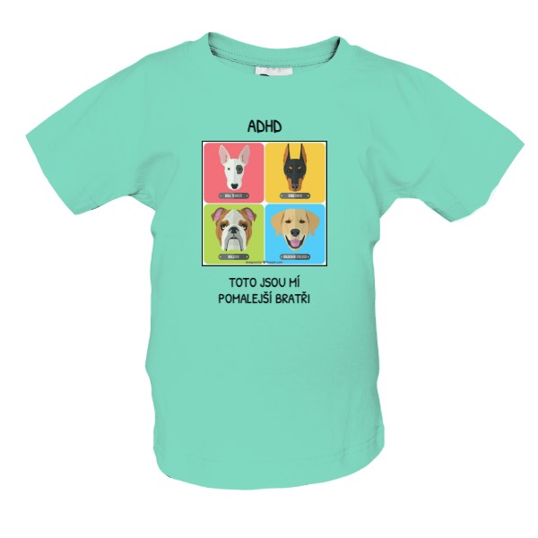 Tričko s potiskem POMALEJŠÍ BRATŘI